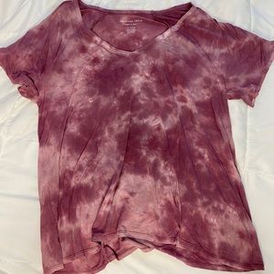 maroon tie dye soft and sexy t-shirt